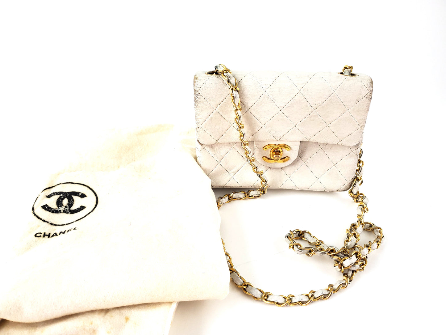 Chanel Vintage Quilted Classic Mini Square Flap Bag