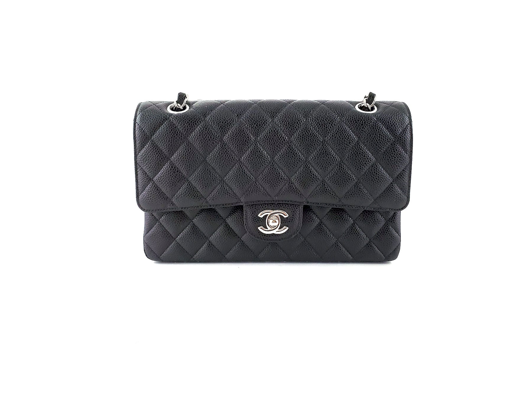 Chanel 2018 Classic Medium Double Flap Caviar Bag