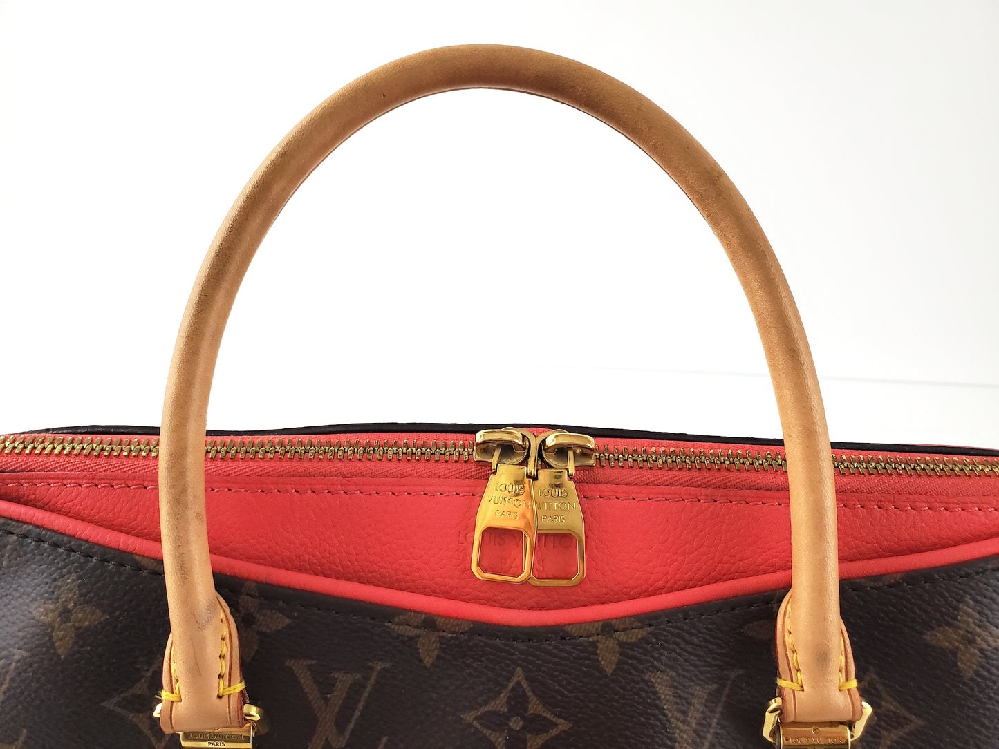 Louis Vuitton Pallas MM Dahlia Pink Monogram Logo Satchel Bag