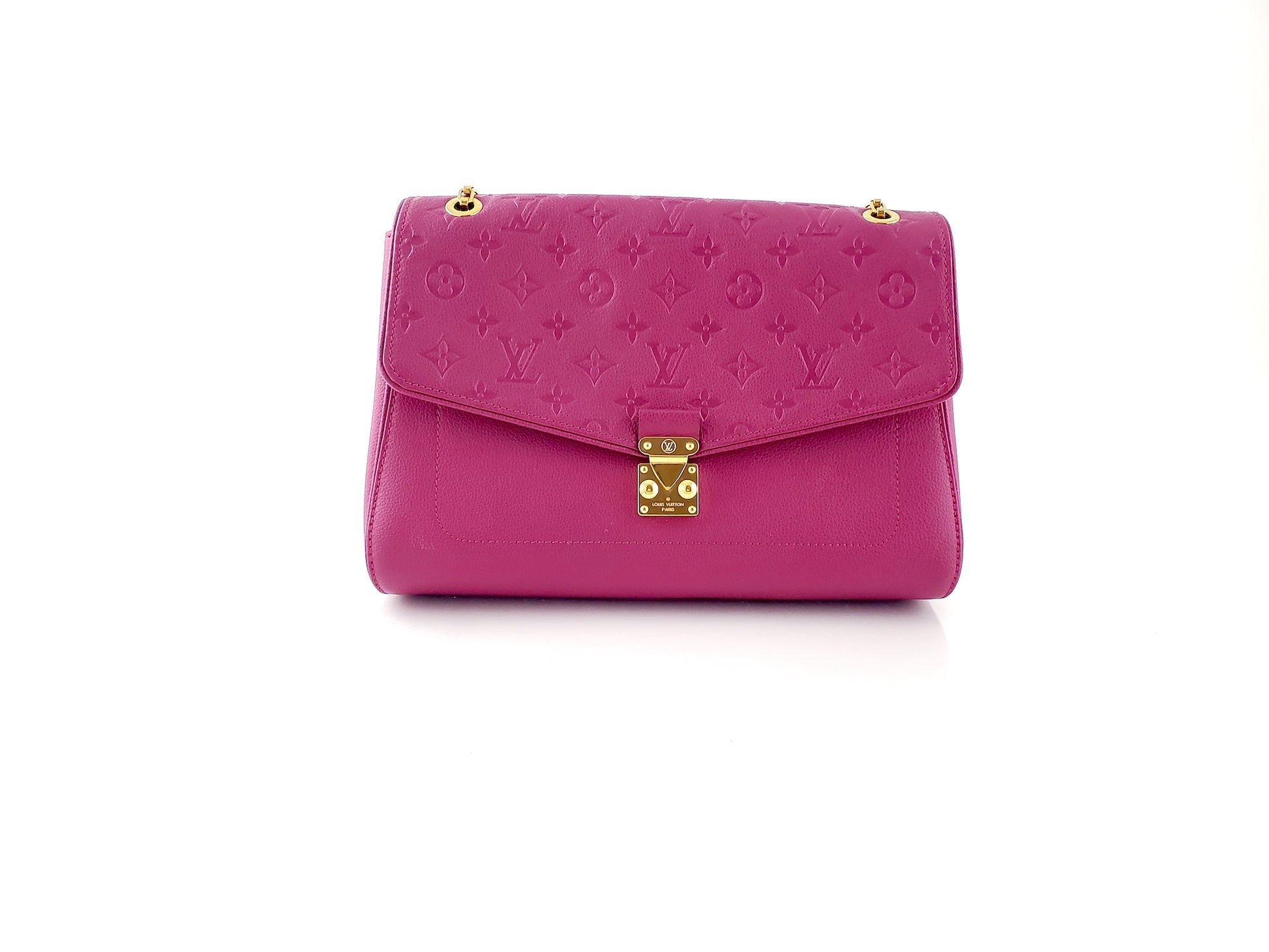 Louis Vuitton Saint Germain MM Pink Empreinte Chain Bag