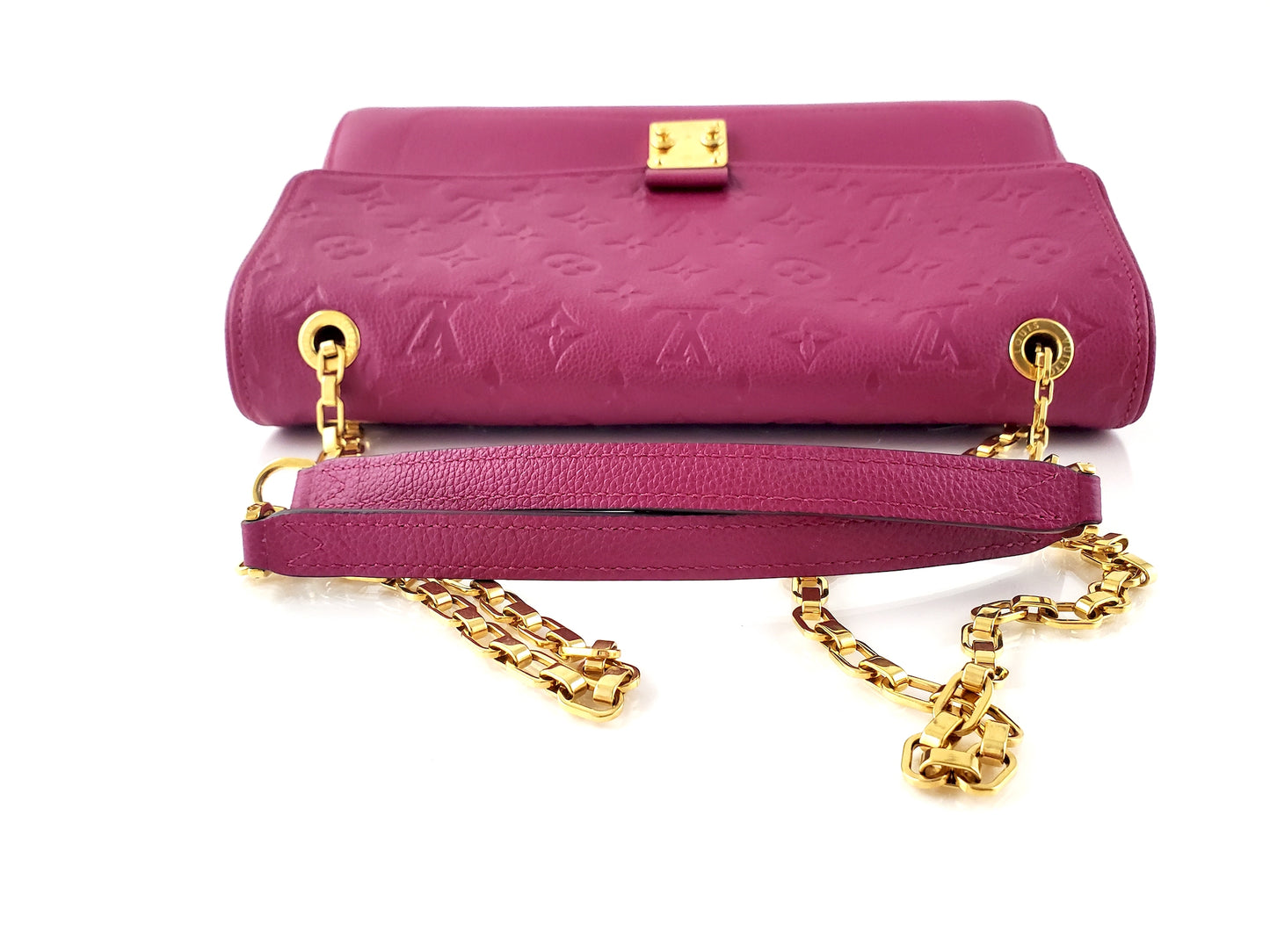 Louis Vuitton Saint Germain MM Pink Empreinte Chain Bag