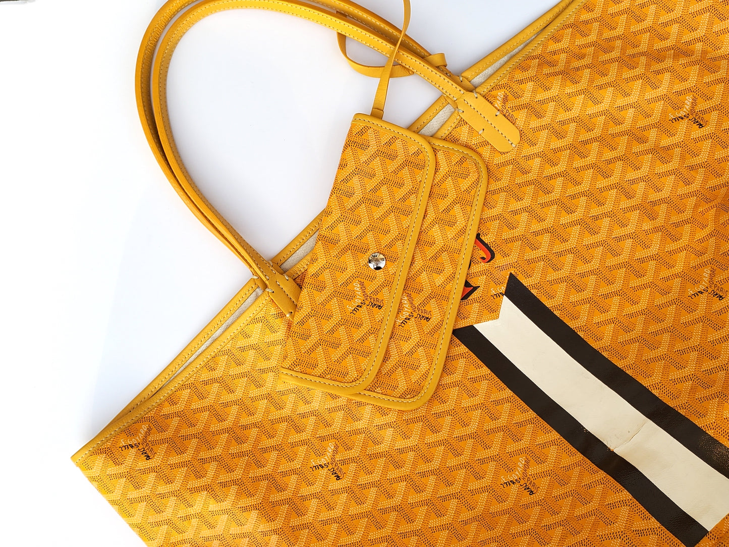 GOYARD St Louis GM With Pouch Yellow Tote