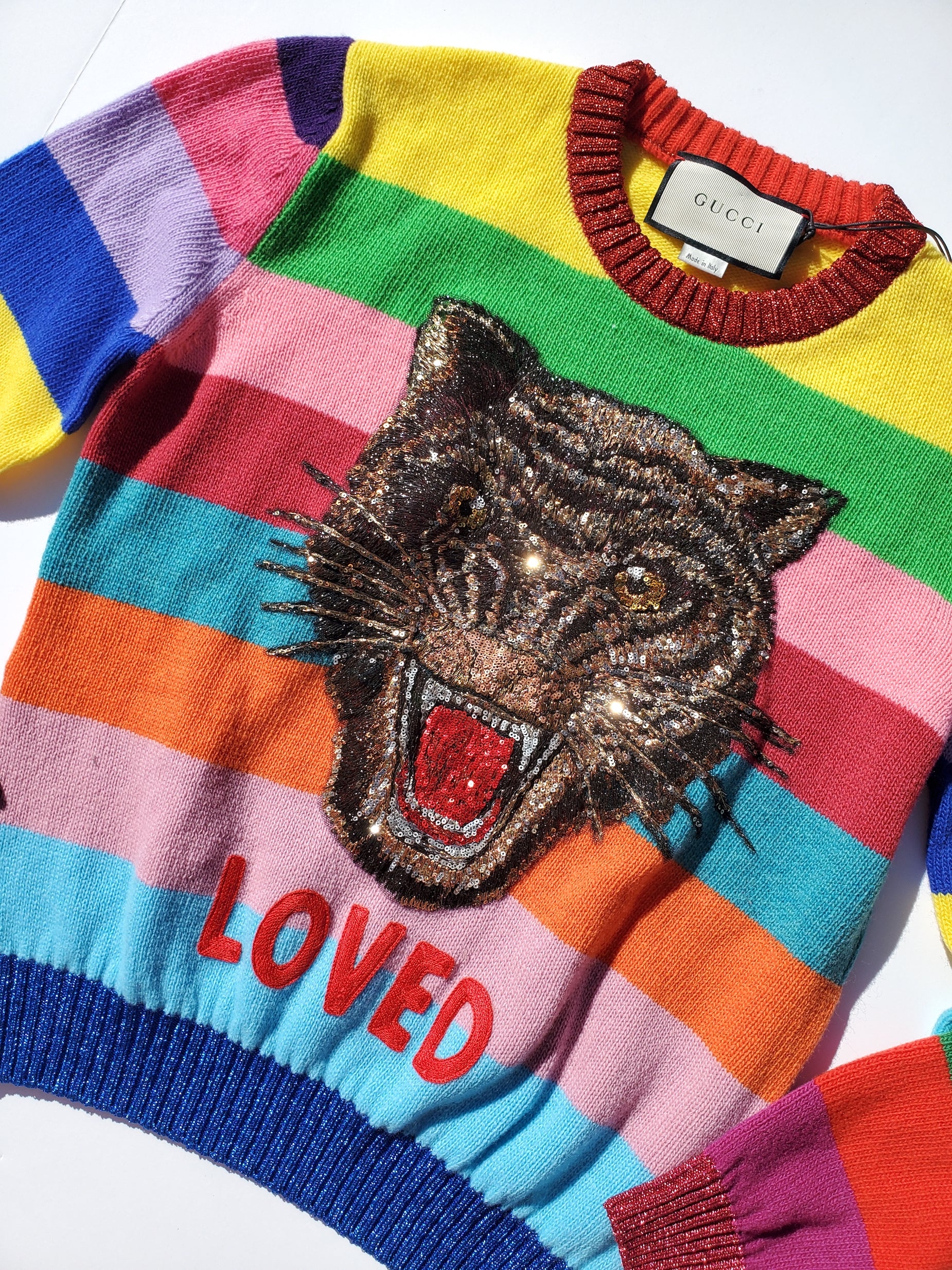 Tiger Print Gucci Tiger Wool Sweater Gucci Tiger Print Sweater Shop