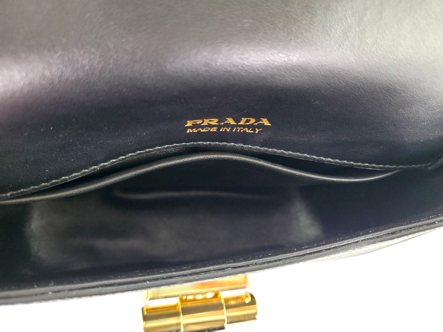 Prada Black 2020 City Saffiano Turn Lock Crossbody Bag