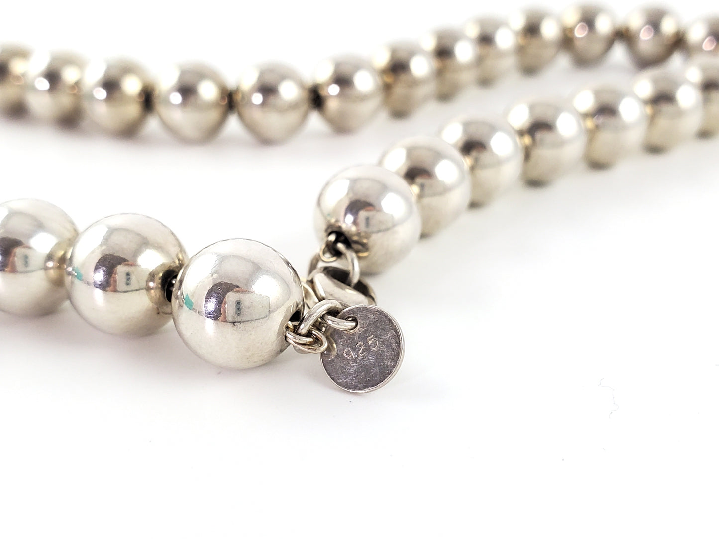 Tiffany & Co Hard Wear Ball Sterling Silver 925 Necklace