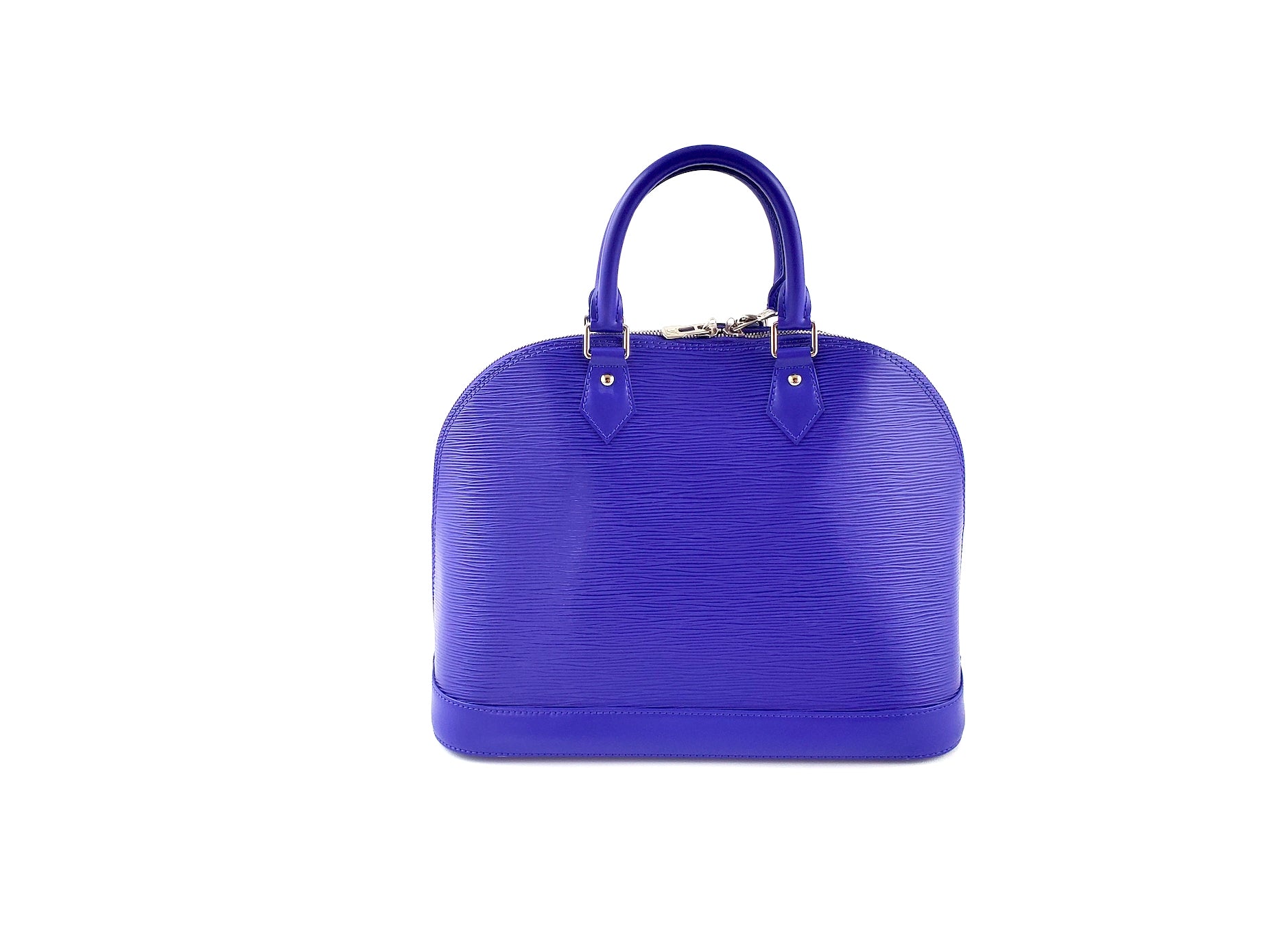 LOUIS VUITTON Purple Epi Alma MM Satchel