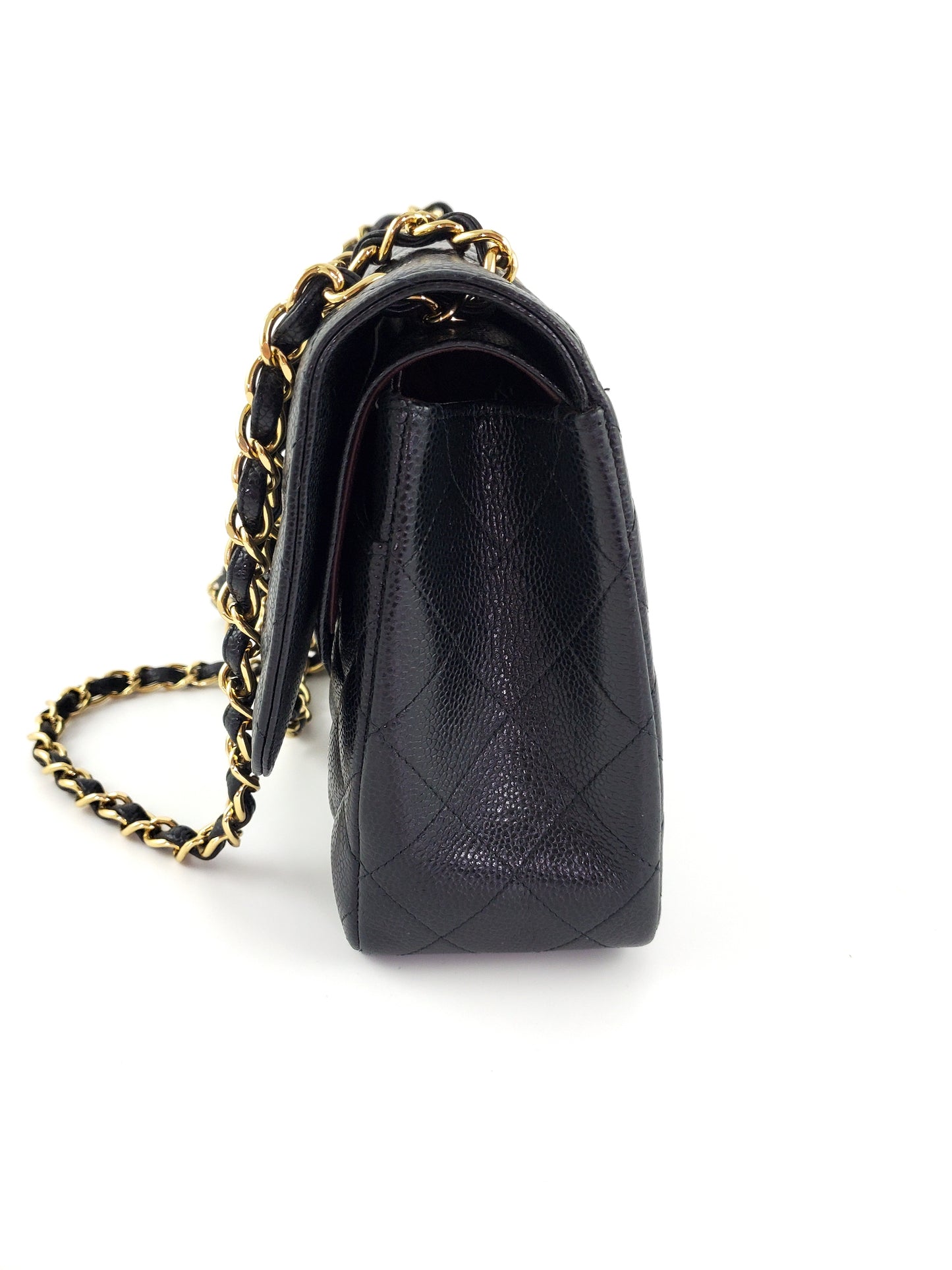 CHANEL Black Caviar Jumbo Classic Double Flap Bag