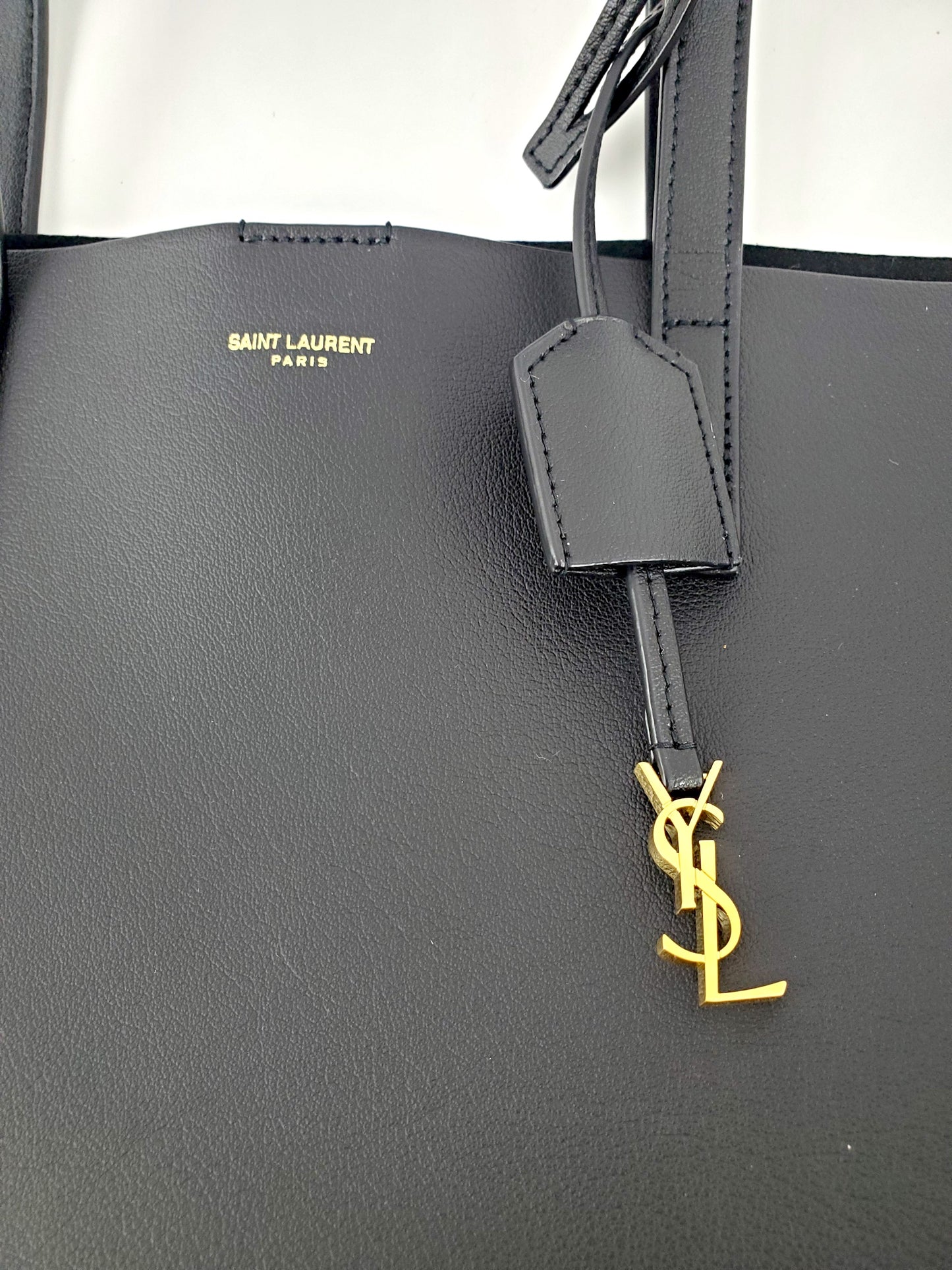 Saint Laurent 2022 Black Leather East West Shopping Tote