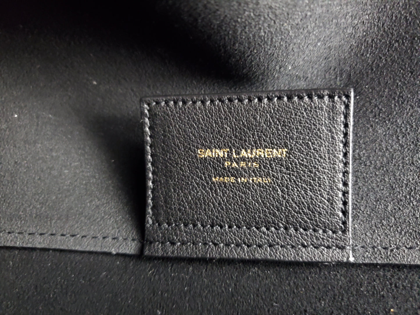 Saint Laurent 2022 Black Leather East West Shopping Tote