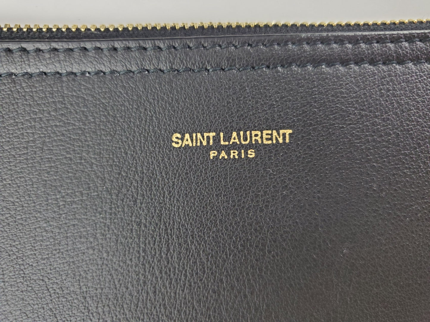 Saint Laurent 2022 Black Leather East West Shopping Tote