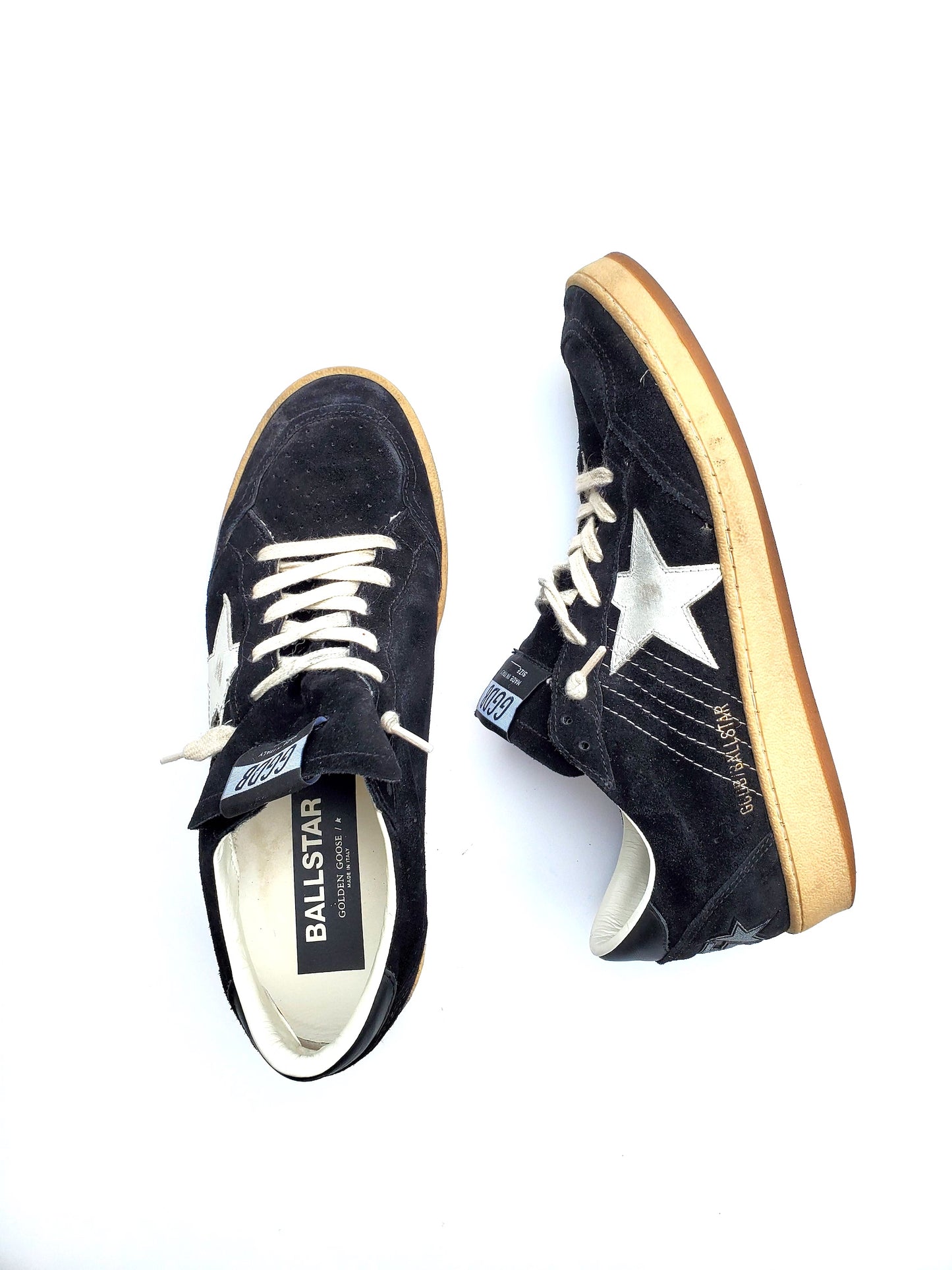 GOLDEN GOOSE Black White Ball Star Sneakers 40