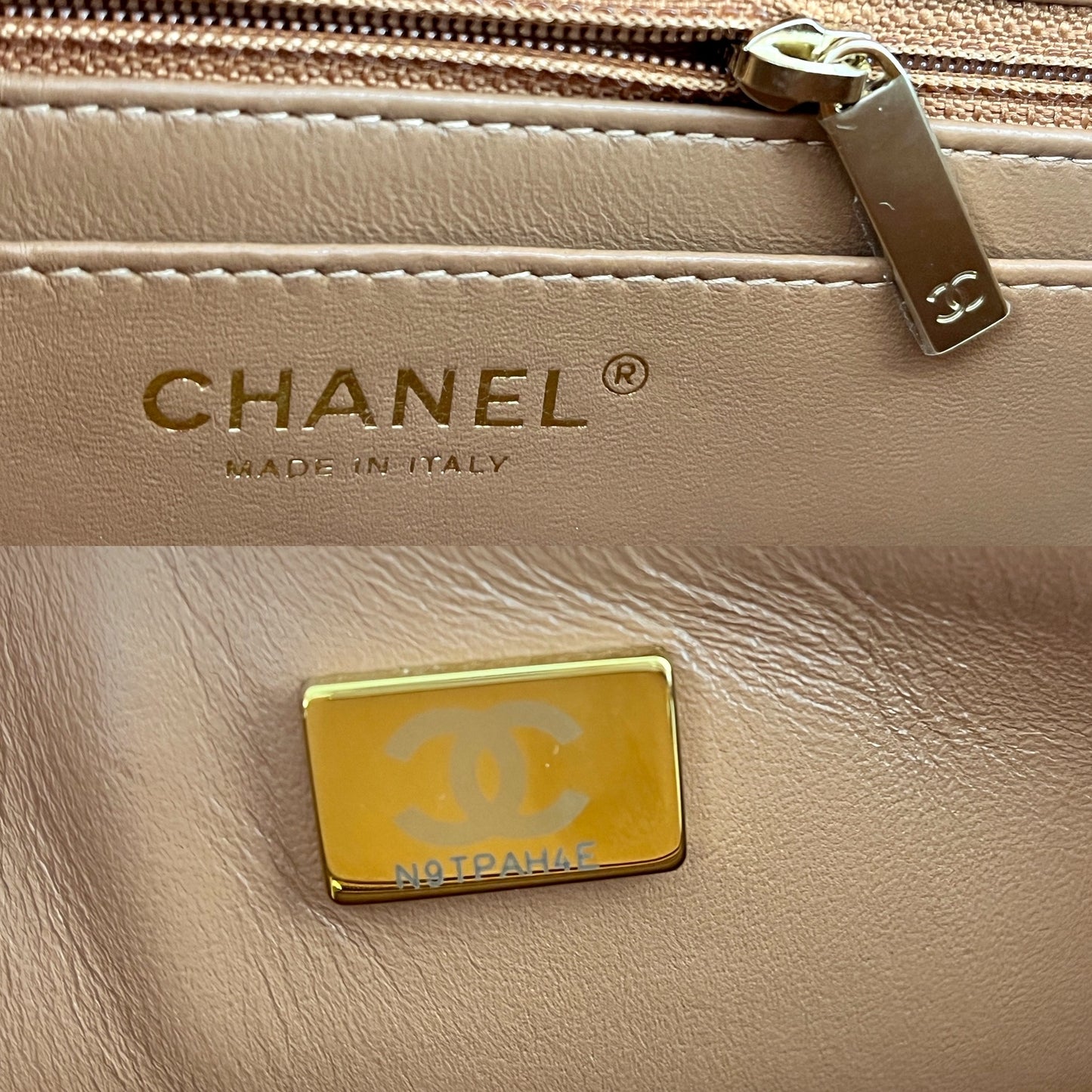 CHANEL Caramel Brown 2022 Rectangular Mini Flap