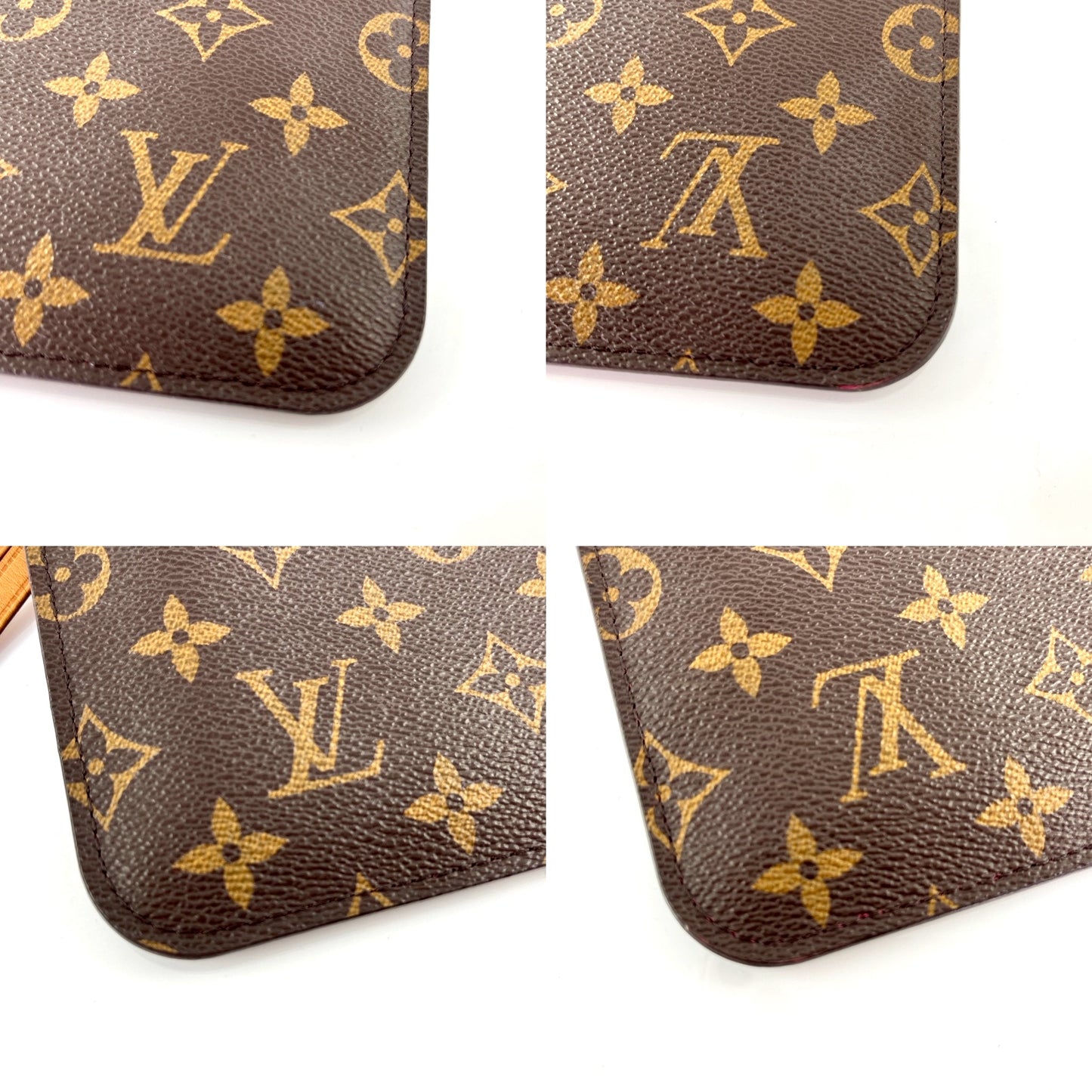 Louis Vuitton 2017 Neverfull Monogram Brown Pink MM Bag with Pouch