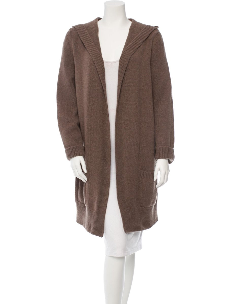 Hermes Cashmere Hooded Duster  L