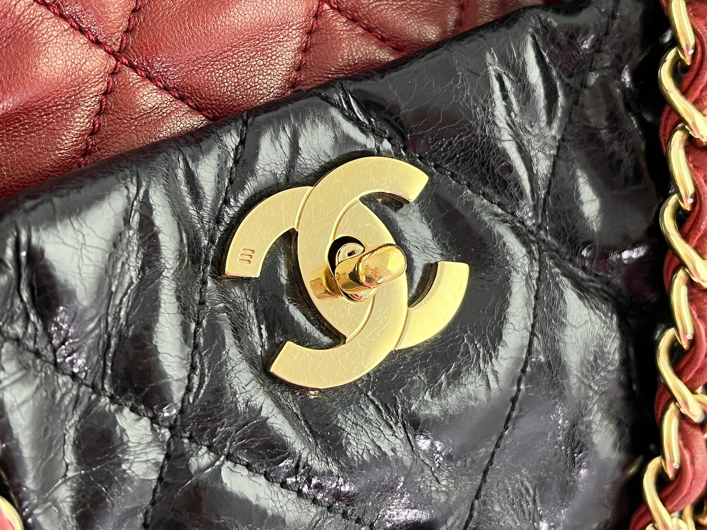 Vintage CHANEL Black Portobello Quilted Tote