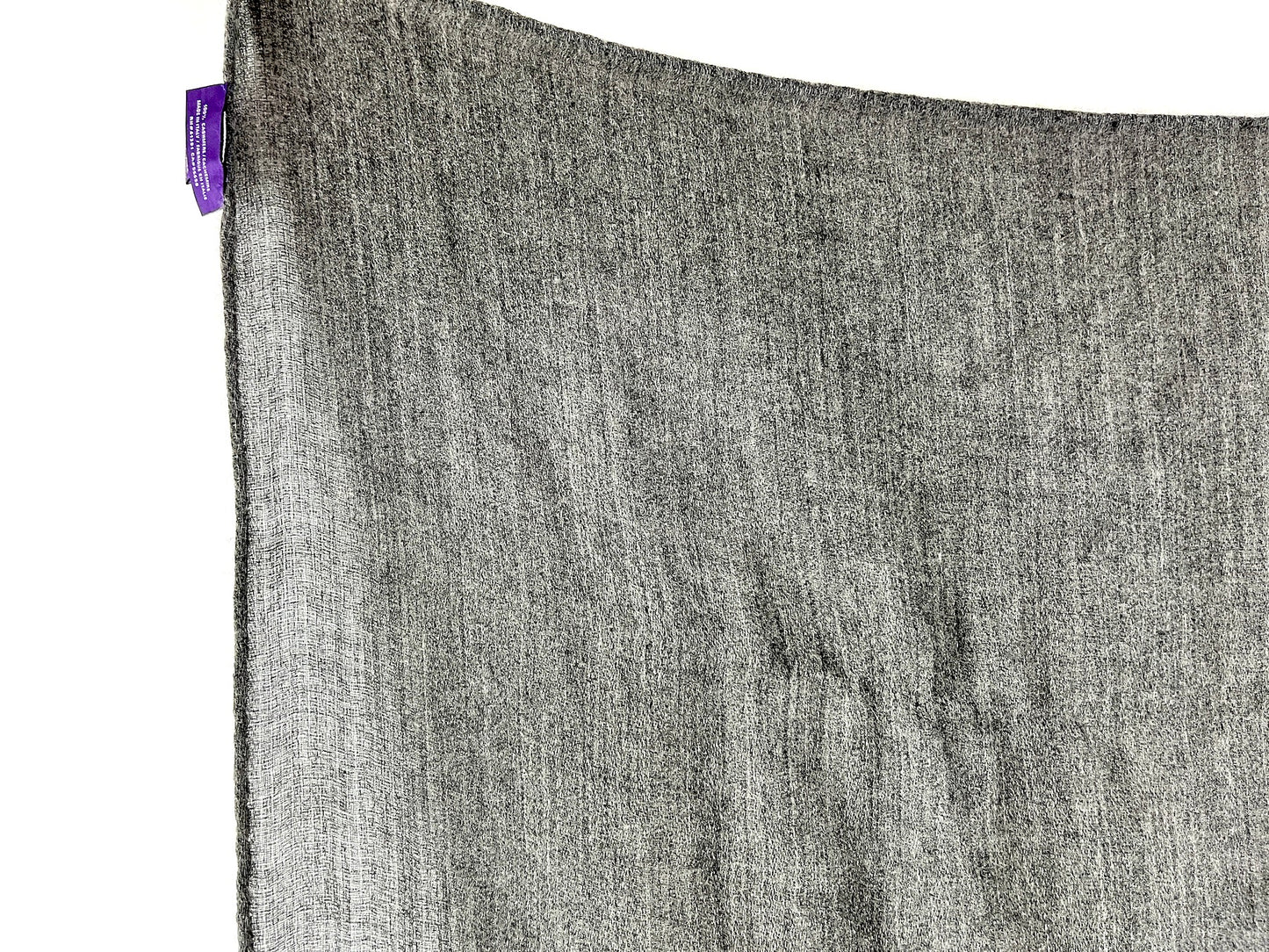 Ralph Lauren Purple Label Cashmere Gray Rectangular Scarf