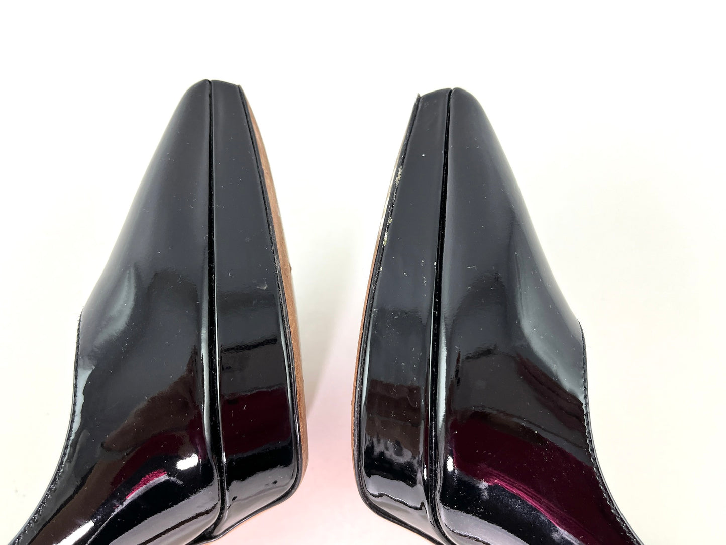 Valentino Black Patent Leather Pointed Toe Pumps 37