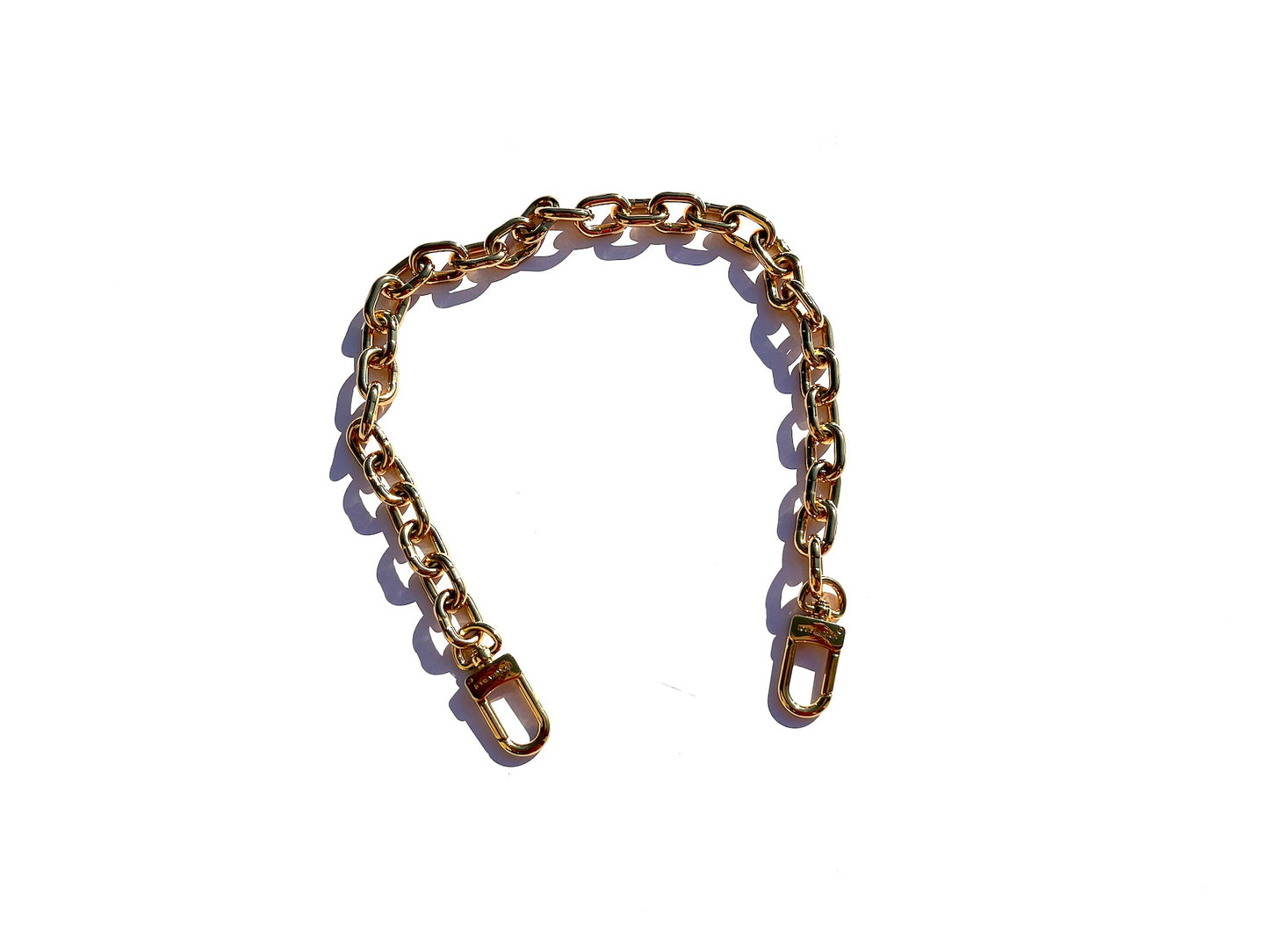 Louis Vuitton Gold Tone Thick Chain Bag Strap