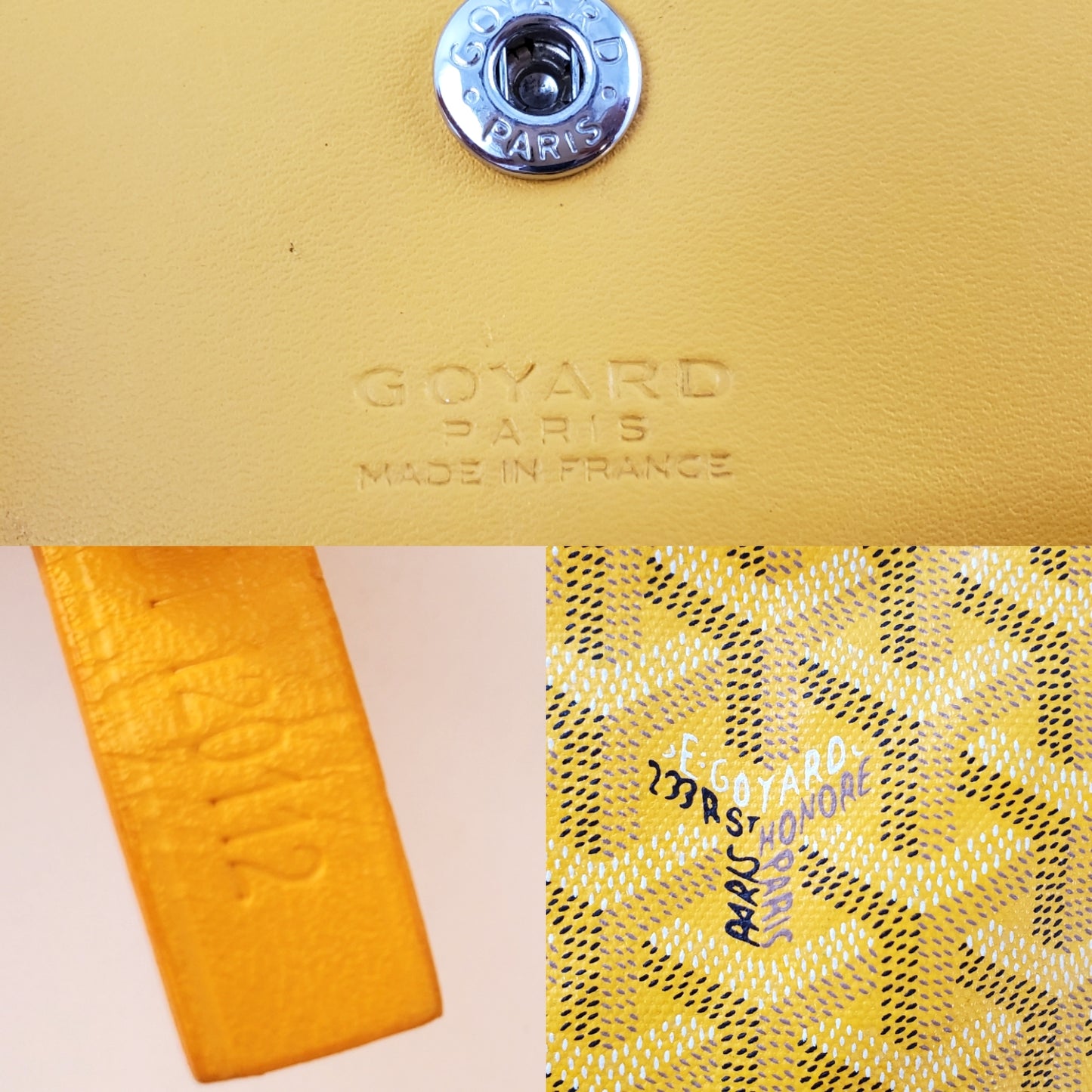 GOYARD St Louis GM With Pouch Yellow Tote