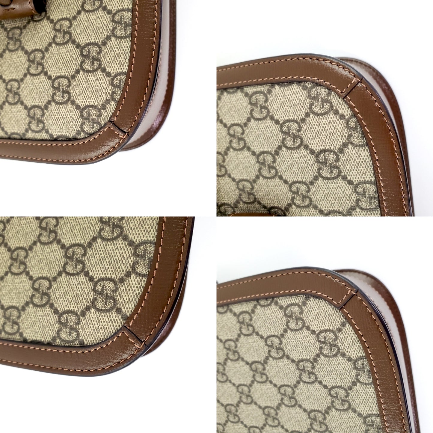 Gucci GG Supreme Monogram 1955 Horsebit Shoulder Bag