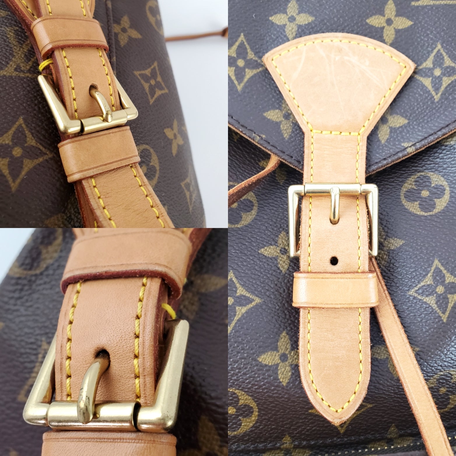 louis vuitton backpack buckle LOUIS VUITTON 1999 Montsouris Monogram Backpack