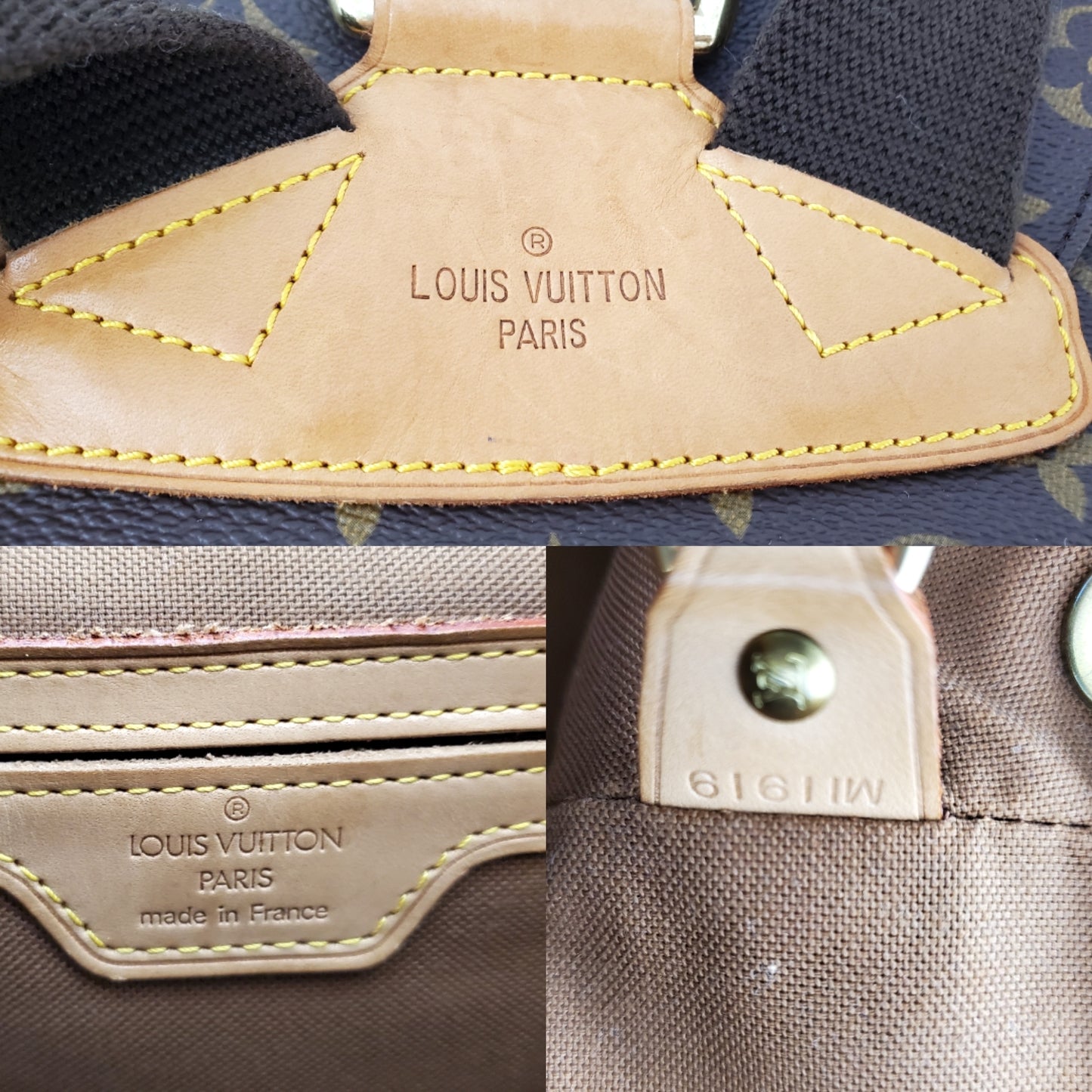 LOUIS VUITTON 1999 Montsouris Monogram Backpack