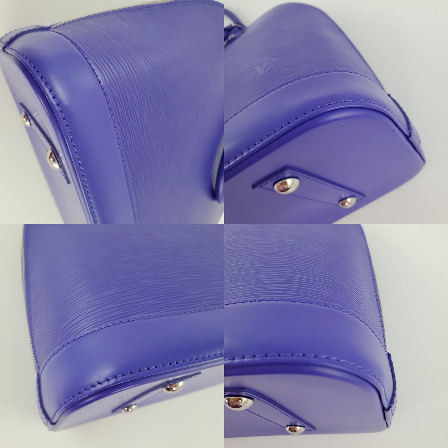 LOUIS VUITTON Purple Epi Alma MM Satchel