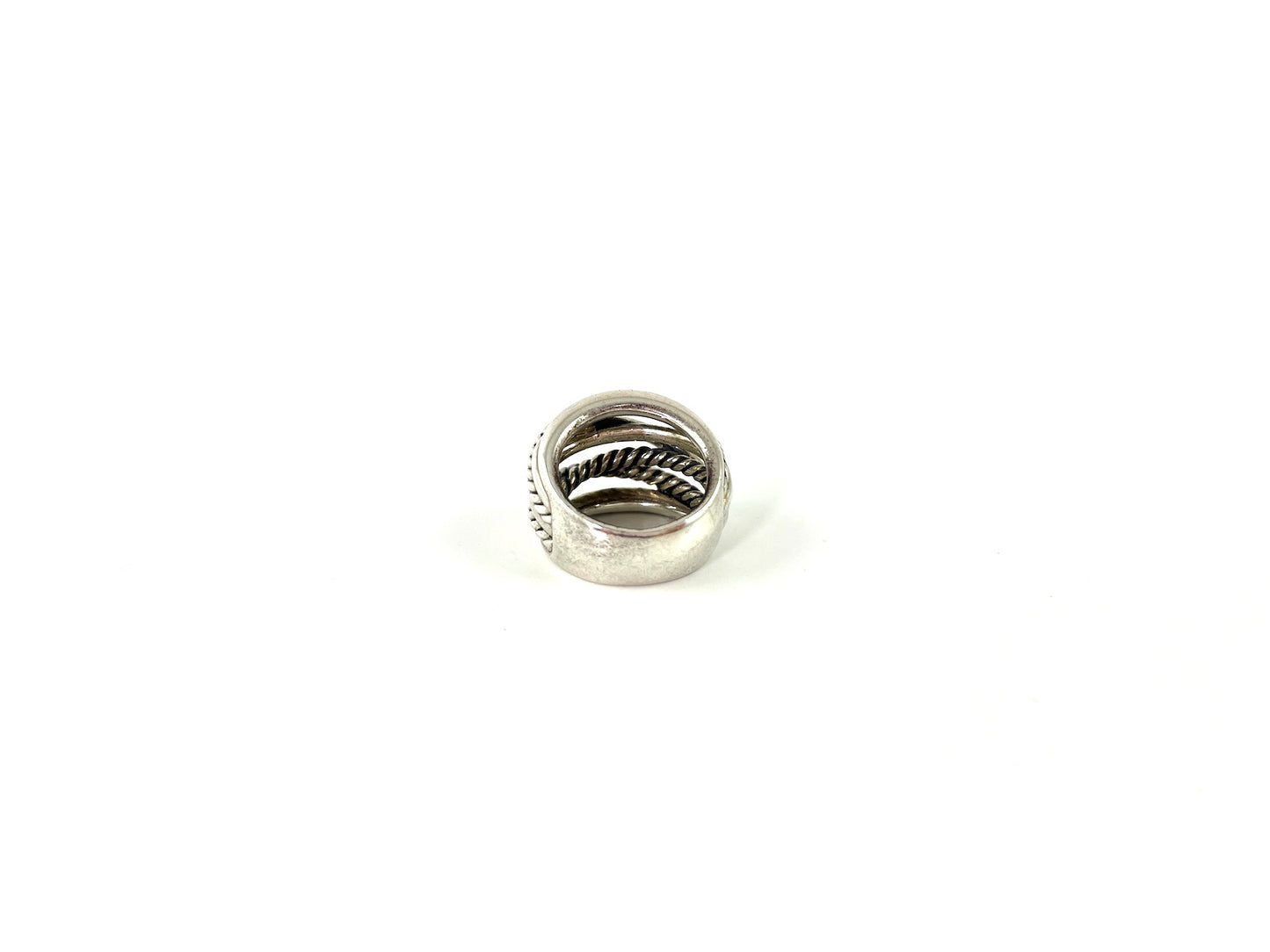 David Yurman Cable Crossover Sterling Silver Ring 6.5