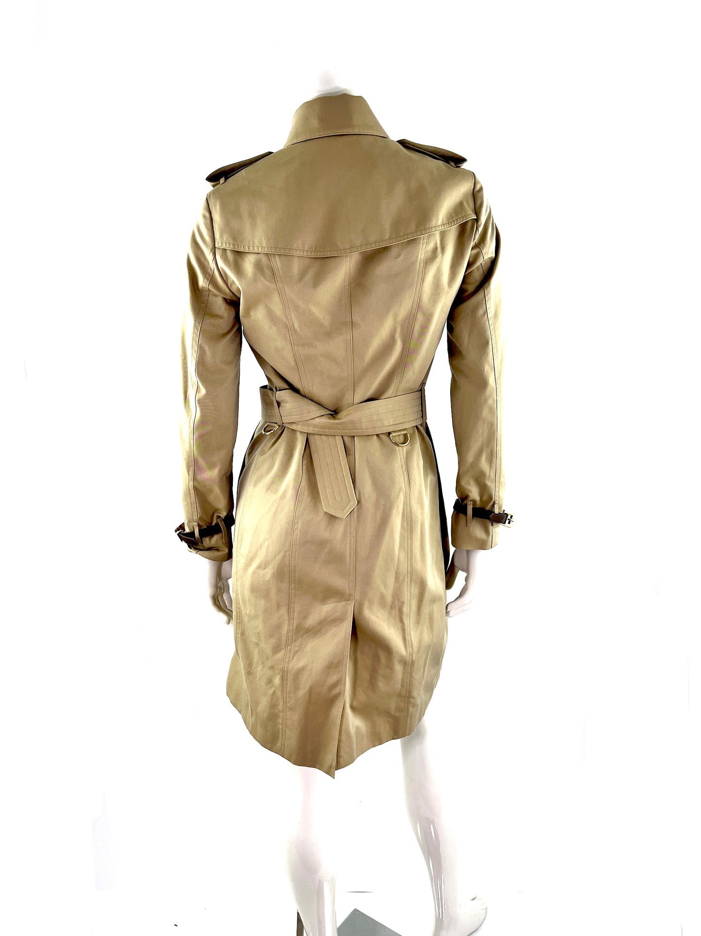 Burberry London Beige Trench Coat Jacket 40 6