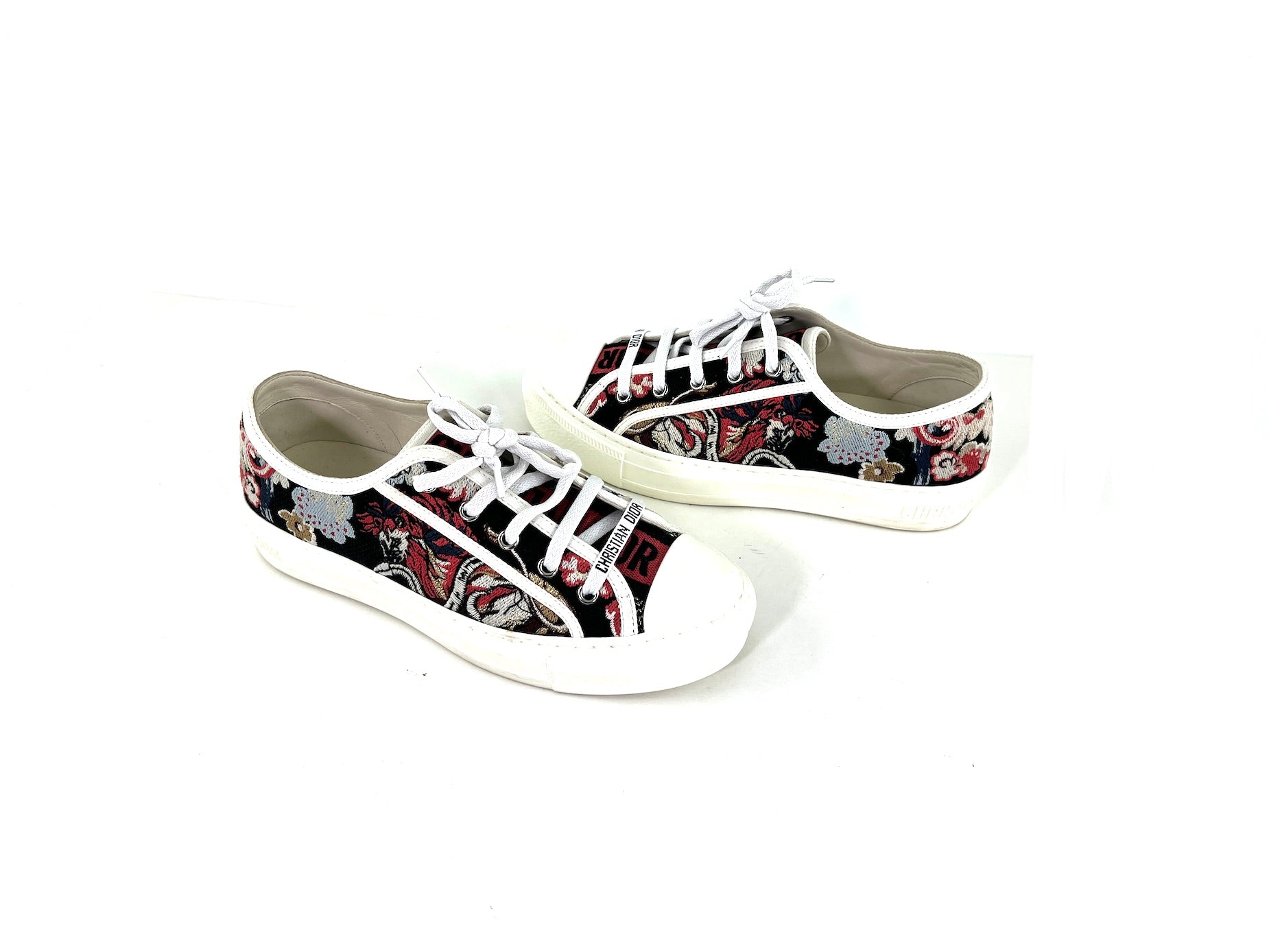 Christian Dior Walk ’n’ Dior Floral Sneakers 38 7.5