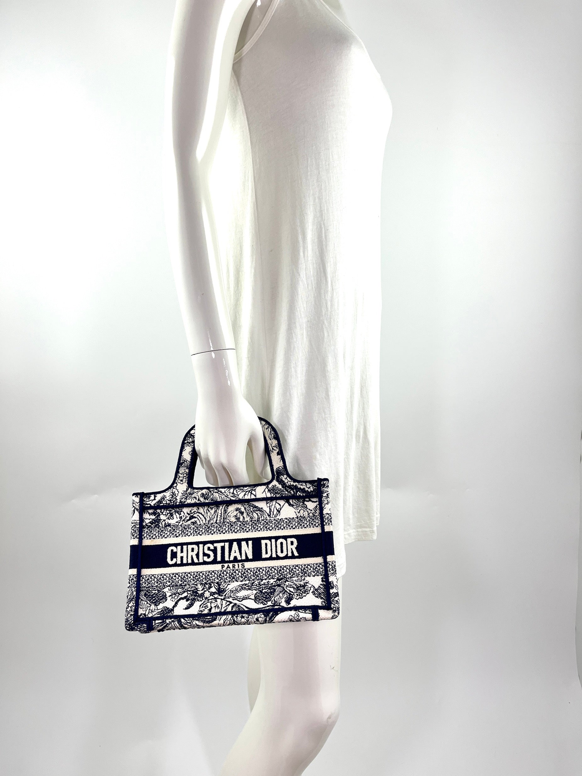 Christian Dior 2021 Mini Oblique Book Bag Tote