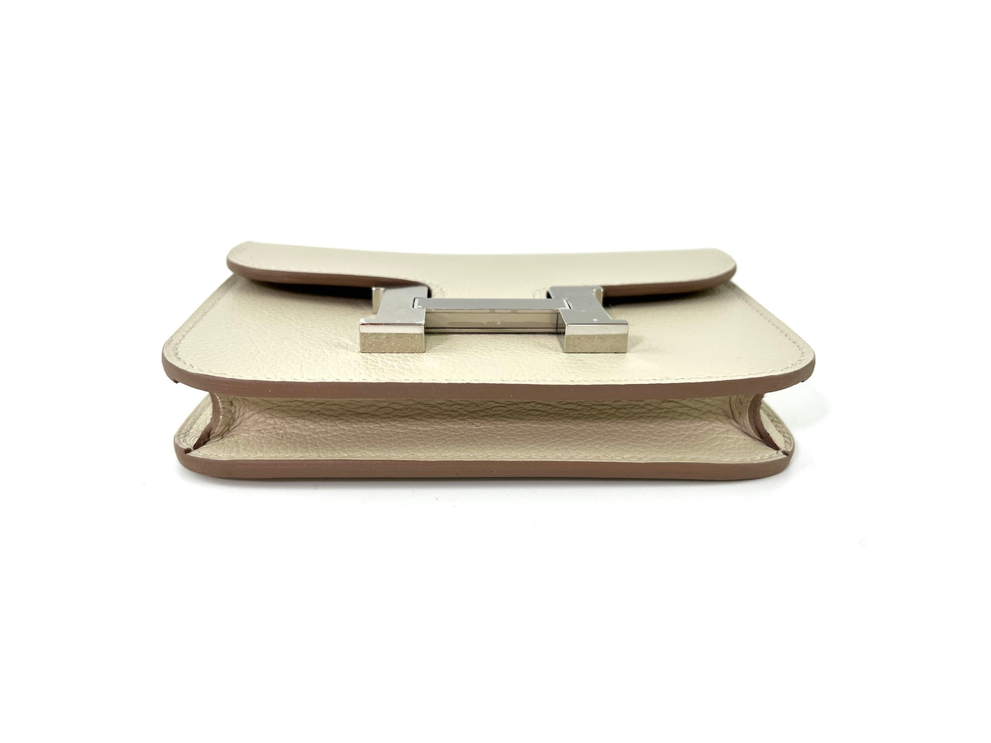 New HERMES Constance Slim Compact Beton Wallet Belt Bag