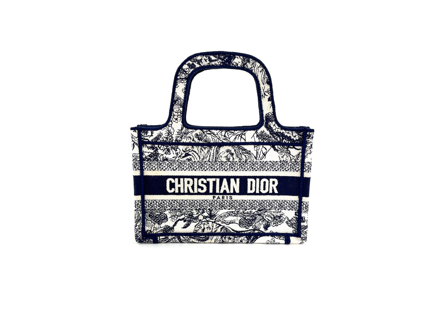 Christian Dior 2021 Mini Oblique Book Bag Tote