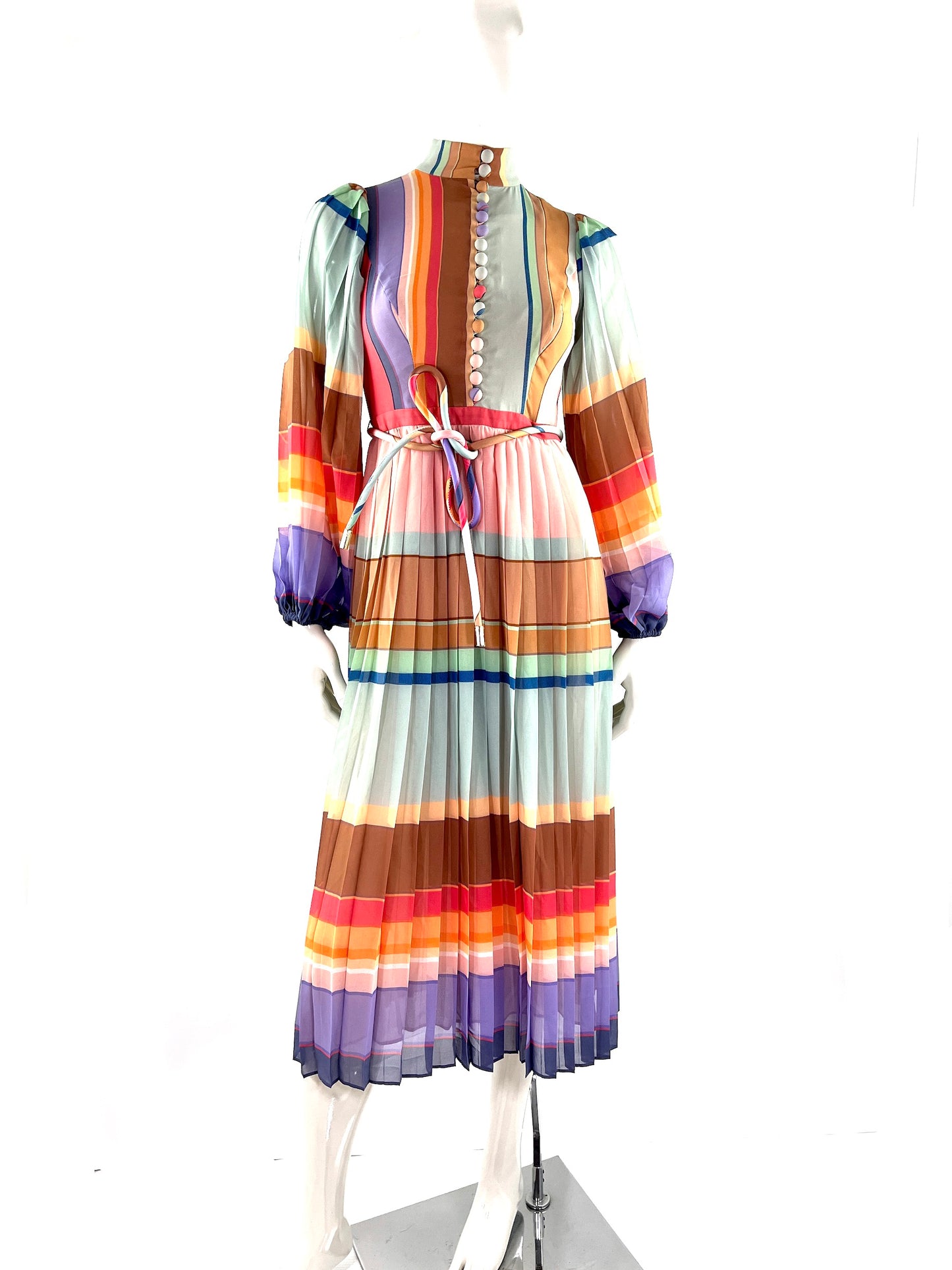 zimmermann pleated long sleeve midi dress Zimmermann Pleated Long Sleeve Midi Dress