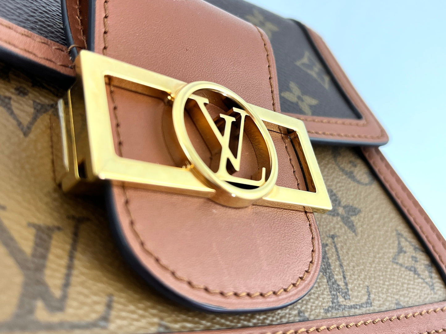 LOUIS VUITTON Dauphine Mini 2019 Monogram Reverse Crossbody Bag