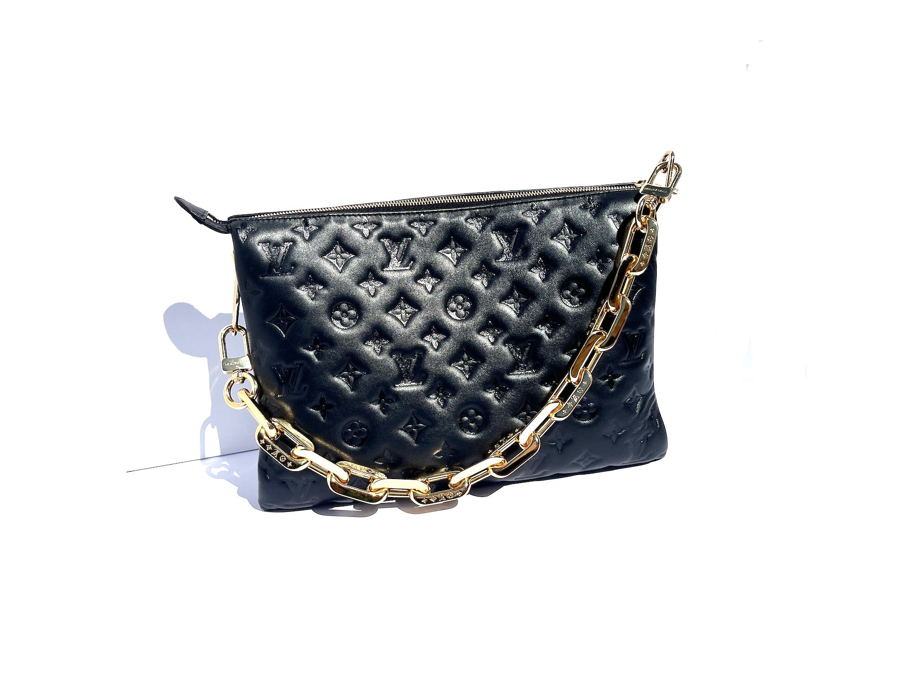 Louis Vuitton Black Monogram Leather Coussin MM 2022 Bag