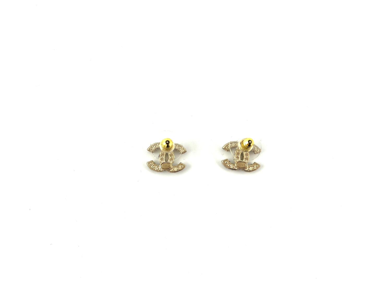 New CHANEL Faux Pearl Strass 2023 CC Stud Earrings