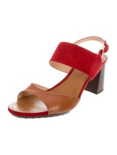 Tod’s Leather Suede Sandals 38.5